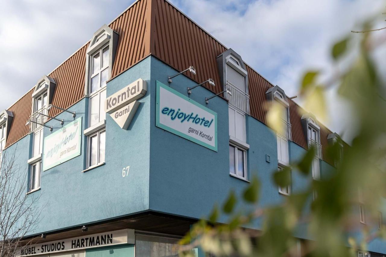 Enjoyhotel Garni Korntal Stuttgart B&B Parkplatz Sprinter Exterior foto